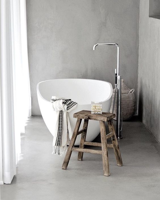 Aardetinten badkamer