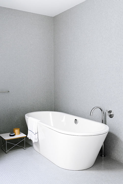 Goede grijze badkamer – Badkamers voorbeelden NS-45