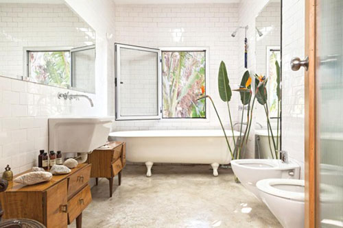 Badkamer inspiratie van een kunstenares