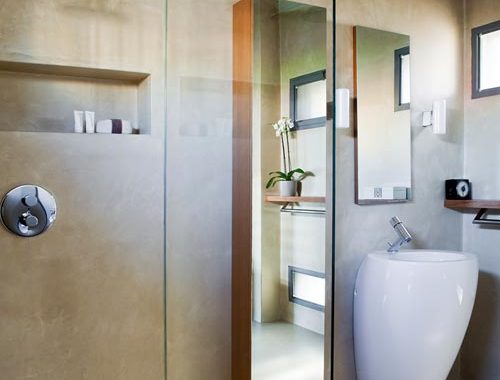 Badkamer van mooie loft in Milaan