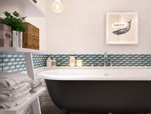 Badkamer met Noors ontwerp