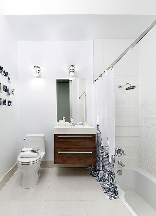 Badkamer ontwerp met bad in de vloer