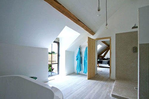 Badkamer ontwerp voormalige boerderij