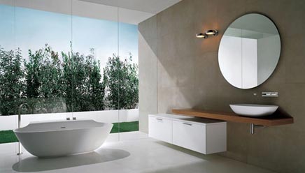 Badkamers voorbeelden met vrijstaand bad