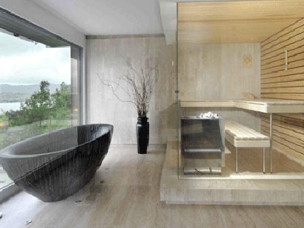 Badkamers voorbeelden met vrijstaand bad