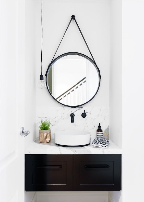 Badkamerspiegel ideeën