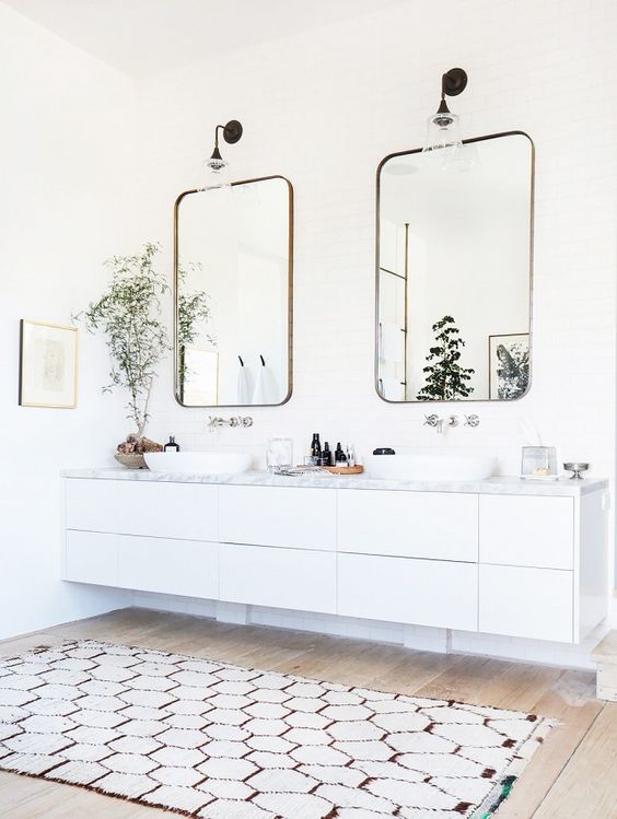 Badkamerspiegel ideeën