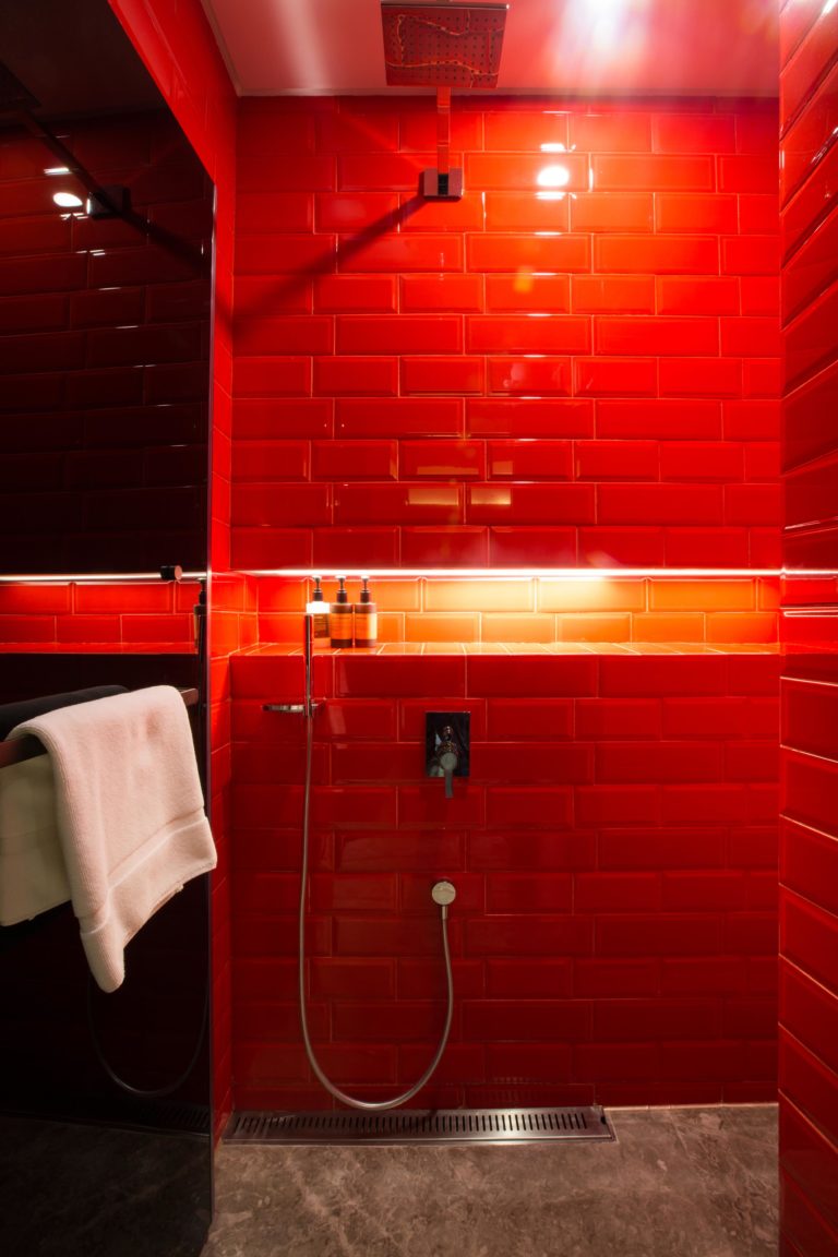 Bijzondere badkamer van Wonderful Hotel in Taipei