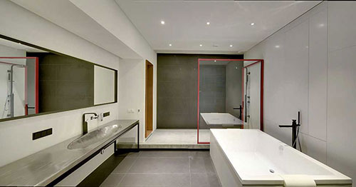 Designbadkamer van moderne loft