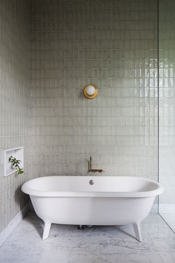 Elegant minimalistische badkamer door Hecker Guthrie
