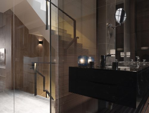 Elegante sobere badkamer