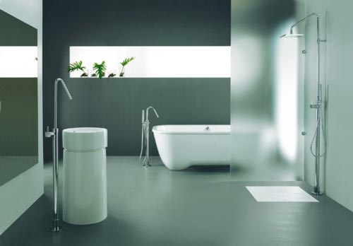 Gietvloer in badkamer