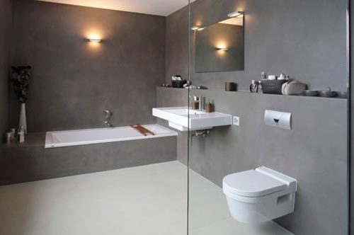 Gietvloer in badkamer