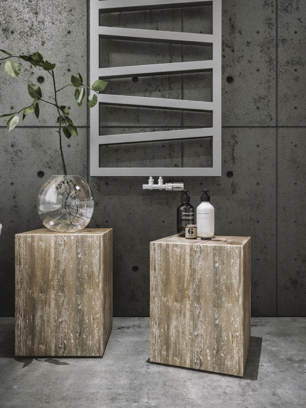 houten-bijzettafels-badkamer