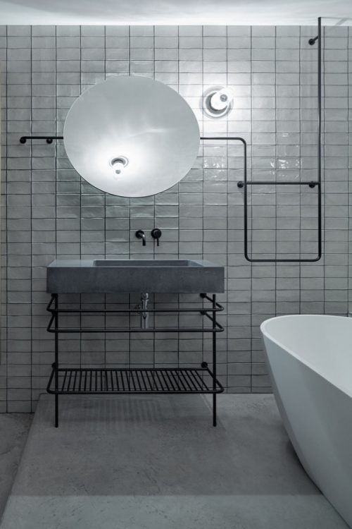 Industriële loft badkamer uit Praag