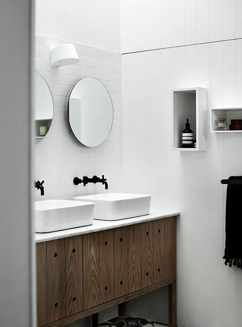Klassiek en modern in badkamer ontwerp