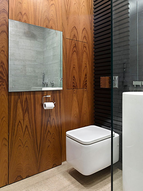 Kleine badkamer van een appartement van 34m2