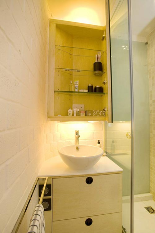 Kleine badkamer in klein appartement in Hong Kong