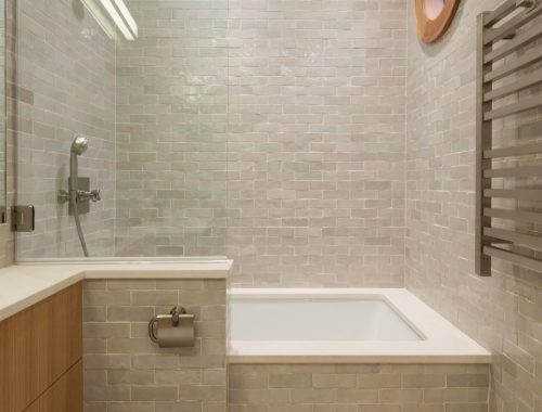 Kleine badkamer loft appartement in Soho New York