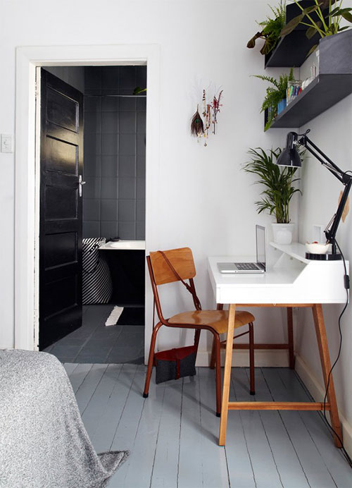 Kleine grijze badkamer inspiratie