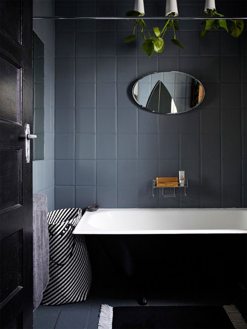 Kleine grijze badkamer inspiratie