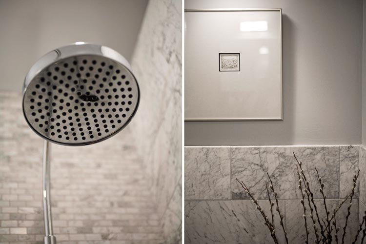 Kleine marmeren badkamer door interieur architect Patrick Perez