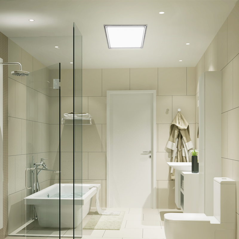 Led paneel als badkamerverlichting