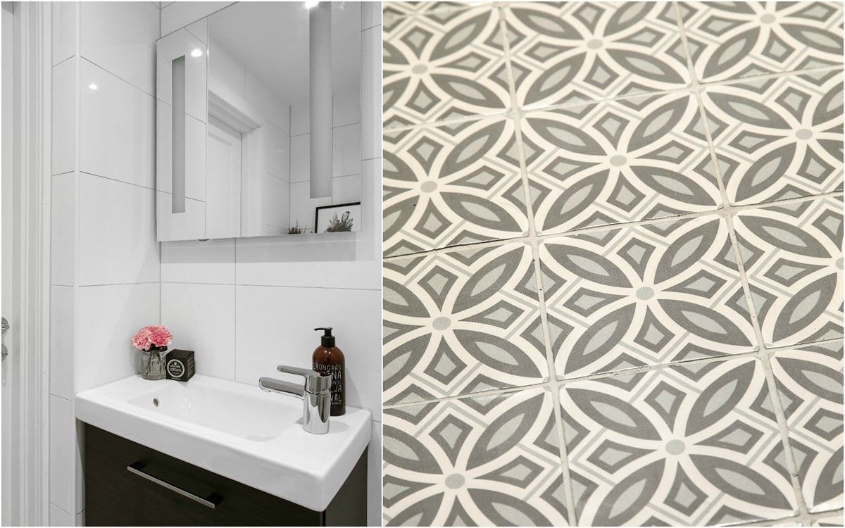 Leuk en praktisch ingerichte kleine badkamer van nog geen 4m2