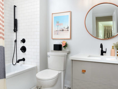 Leuke badkamer door interieurontwerper en architect Michelle Berwick