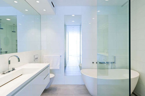 Licht moderne badkamer uit New York