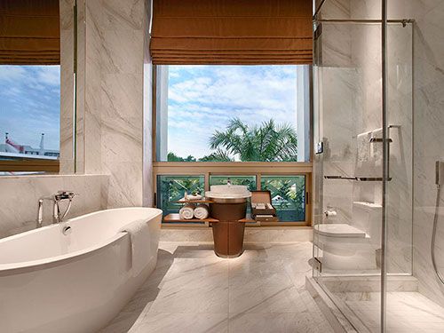 Luxe badkamer van Hotel Fort Canning