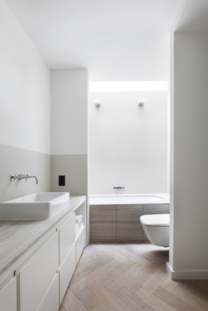 Luxe badkamer in de kelder