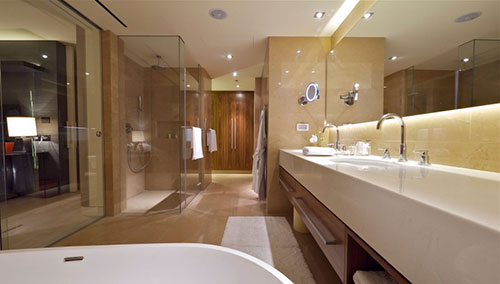 Luxe badkamer van miljoenen penthouse