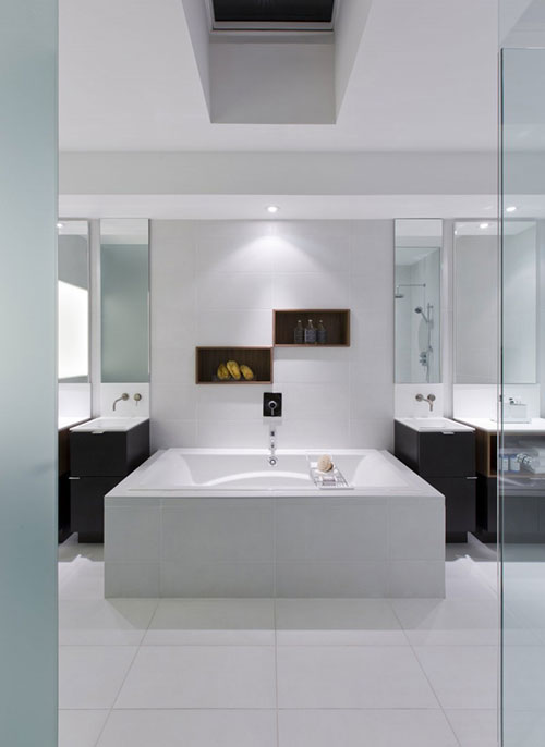 Luxe badkamer ontwerp met contrast