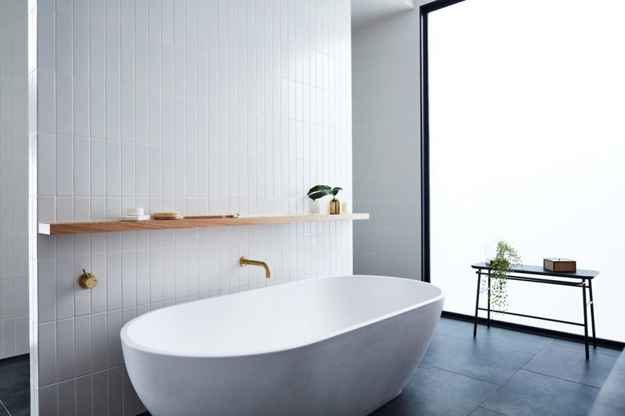 Luxe moderne badkamer van het Courtyard House