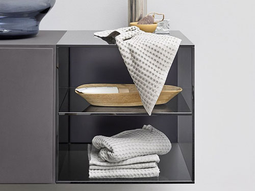 Minimalistische kleine zwevende badkamermeubel Esperanto