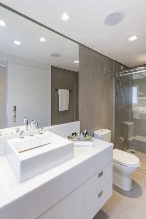 Moderne badkamer met Beton Ciré