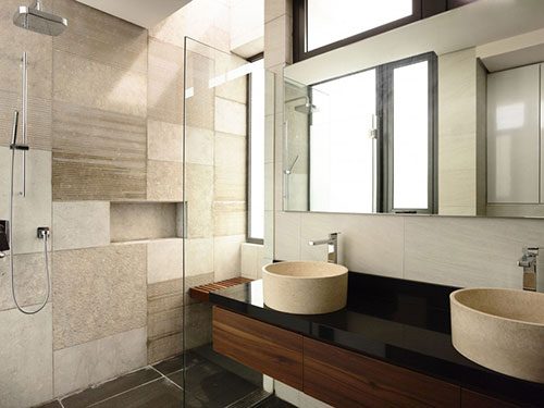 Moderne badkamer met luxe uitstraling door a-dlab