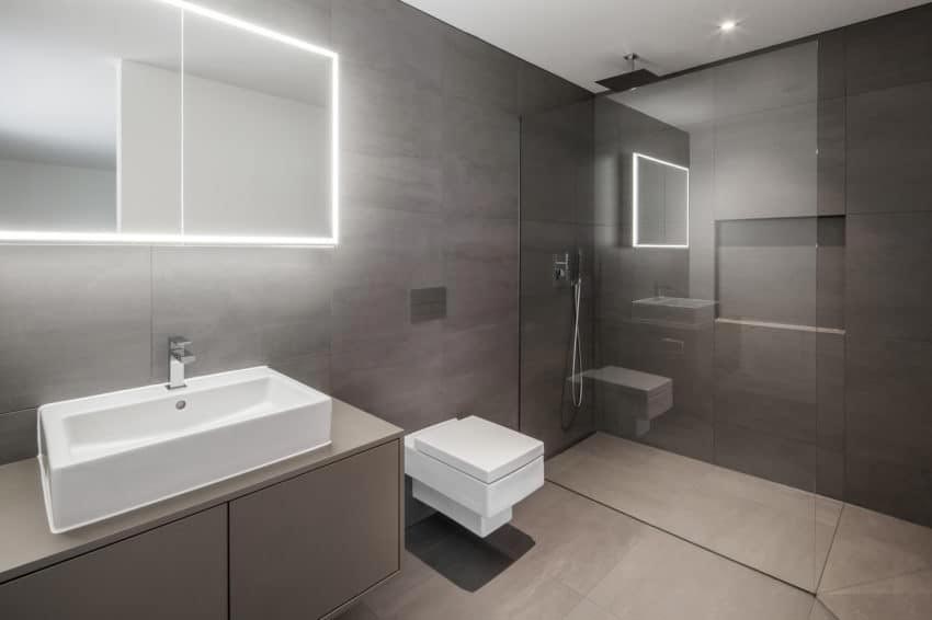 moderne badkamer spiegelverlichting
