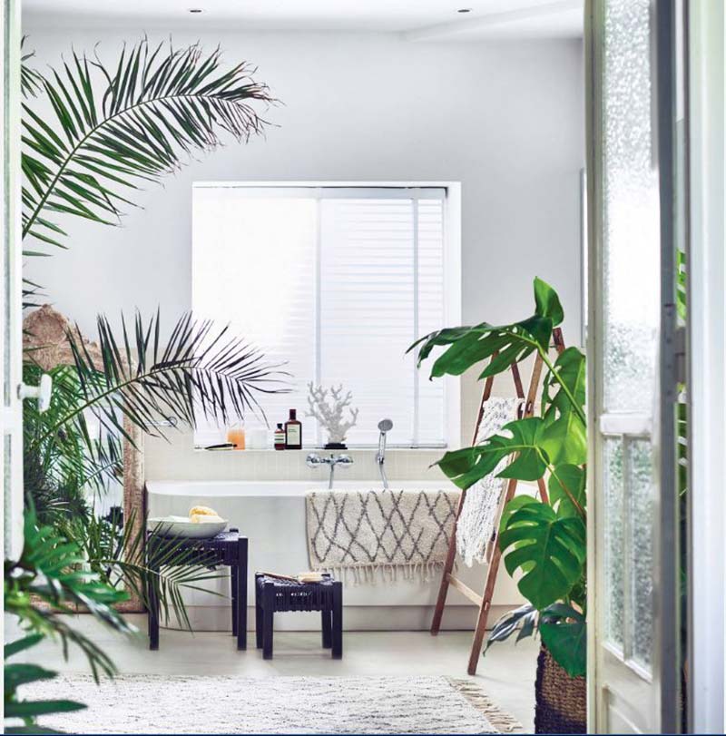 Moderne bohemian badkamer
