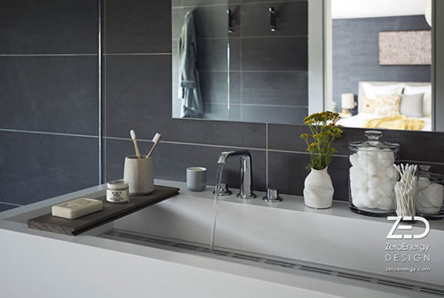 Moderne comfortabele badkamer