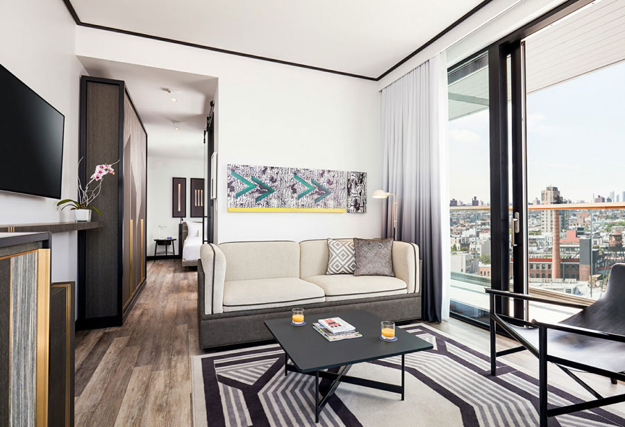 Moderne design badkamer van The William Vale hotel