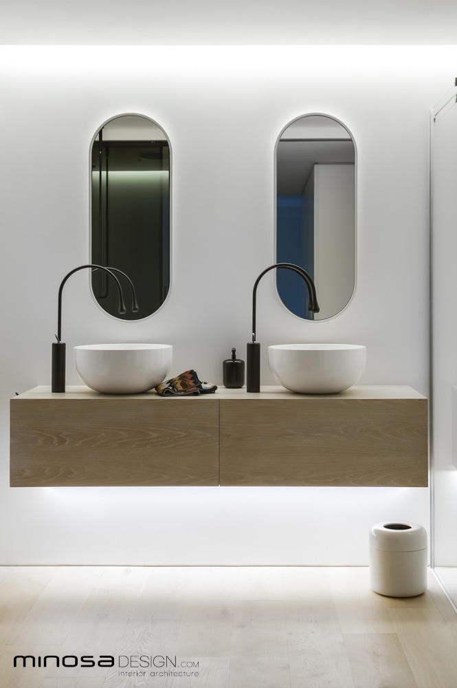 Moderne luxe badkamer door Minosa Design