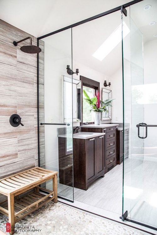 Moderne rustieke badkamer