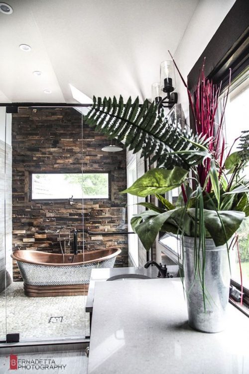 Moderne rustieke badkamer