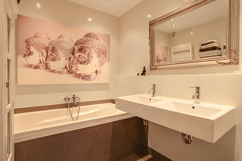 Mooi verbouwde badkamer