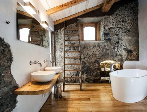 Mooie badkamer van boetiekhotel Monaci Delle Terre Nere