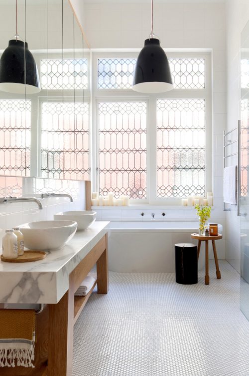 Mooie badkamer van Victoriaanse woning uit Melbourne