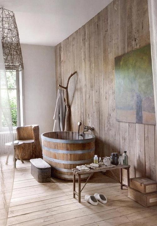 Prachtige Houten Planken Badkamer: Een Aardse Sfeer