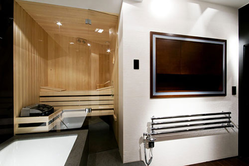 Sauna in luxe penthouse appartement
